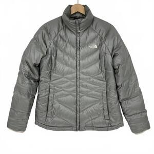 The North Face 550 Women's Silver Goose Down Puffer Jacket, LG